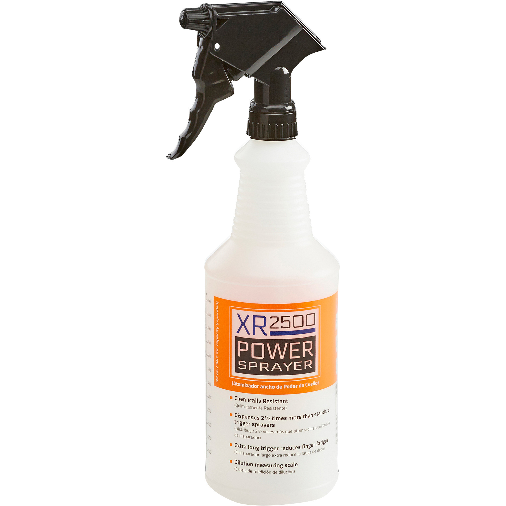 Sprayco Chemical-Resistant Spray Bottle - 32 Oz., Extra-Long Trigger, Industrial Strength, Model# 800660DSP